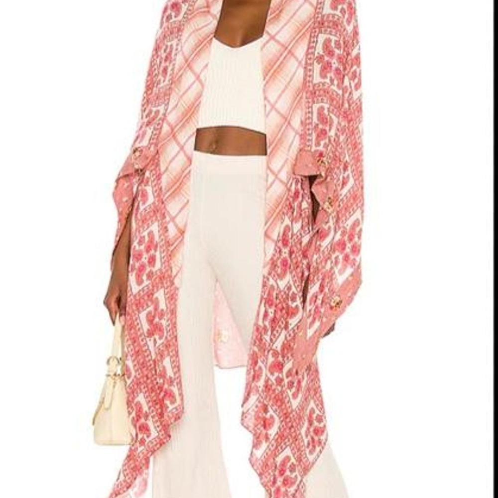 Free People American Pie Patchwork Kimono – Creme Combo Free People - Picture 1 of 5